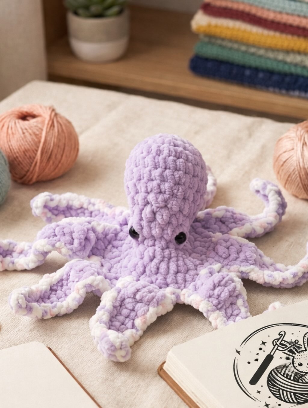 Pieuvre au crochet – amigurumi fait main