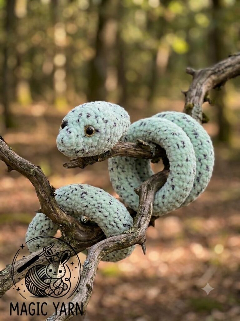 Serpent amigurumi   – Fait main