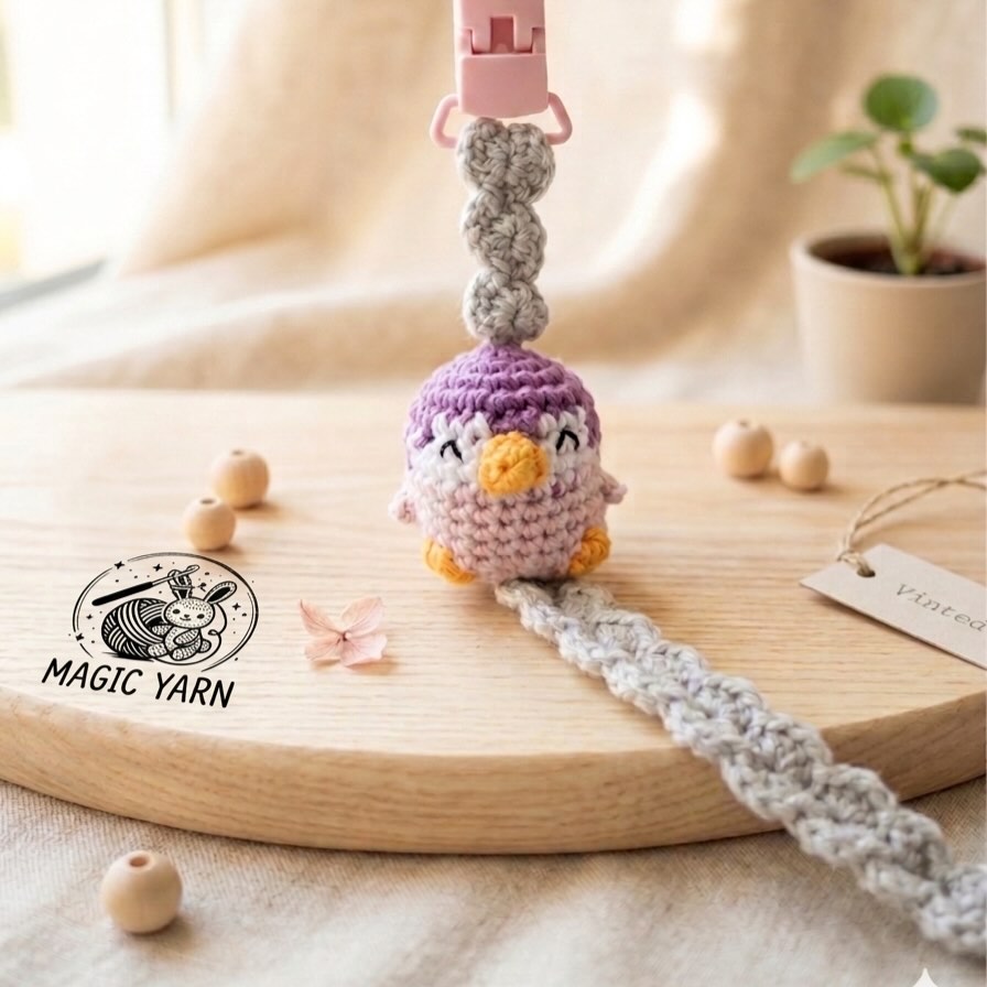 Attache tétine crochet – fait main – modèle au choix – Image 2