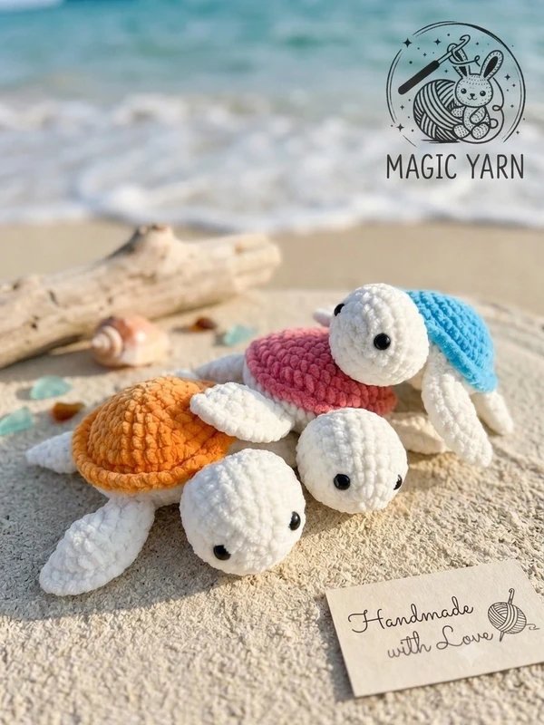 Tortue au crochet - fait main
