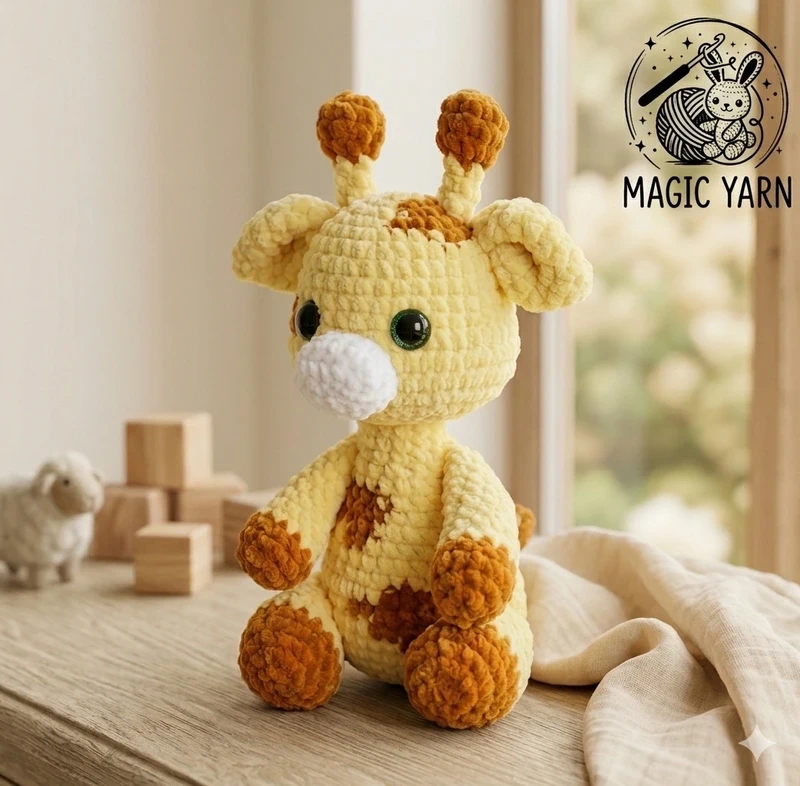 Peluche Girafe en Crochet – Fait Main